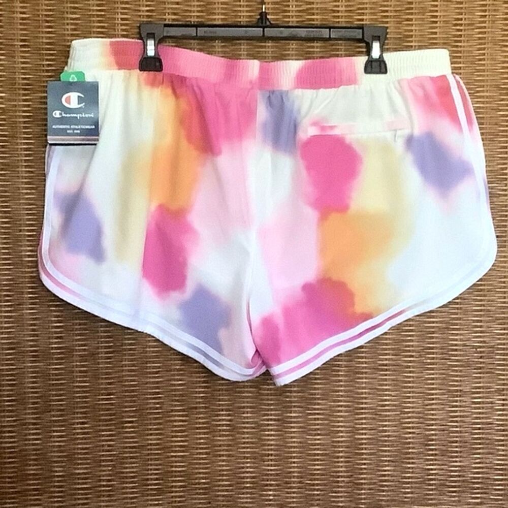 NWT Champion Tie Dye Athletic Shorts Size XXL Multicolor Running Gym - Picture 4 of 5